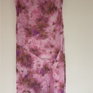 Floral Pink and Purple Dress